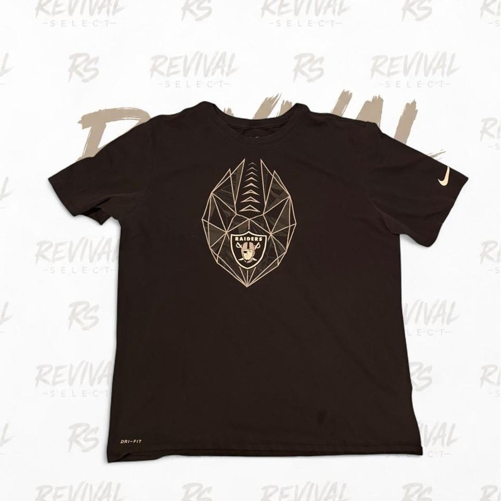 Nike Black Raiders Tee Geo Logo